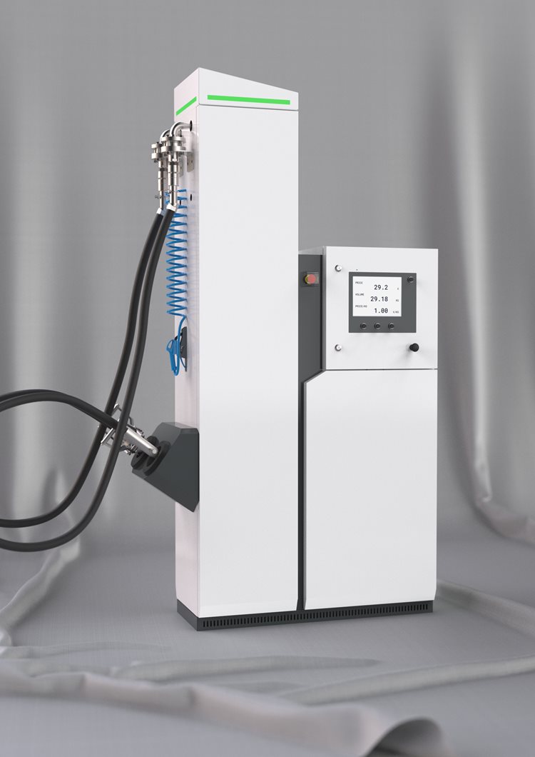 Dynaflow 4 dispenser for fueling LNG and LBG vehicles